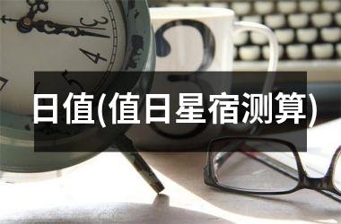<h3>日值(值日星宿测算)