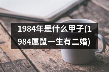 <h3>1984年是什么甲子(1984属鼠一生有二婚)