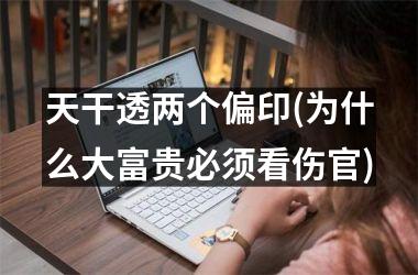 <h3>天干透两个偏印(为什么大富贵必须看伤官)