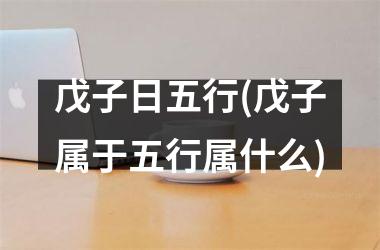 戊子日五行(戊子属于五行属什么)