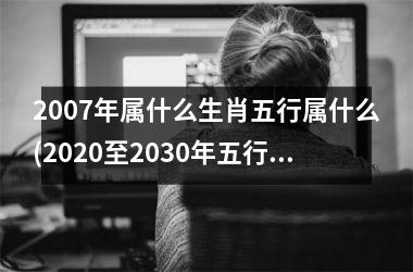 <h3>2007年属什么生肖五行属什么(2025至2030年五行对照表)