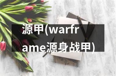 <h3>源甲(warframe源身战甲)