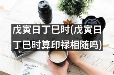 戊寅日丁巳时(戊寅日丁巳时算印禄相随吗)