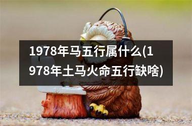 <h3>1978年马五行属什么(1978年土马火命五行缺啥)