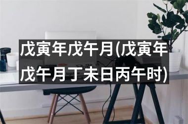 <h3>戊寅年戊午月(戊寅年戊午月丁未日丙午时)