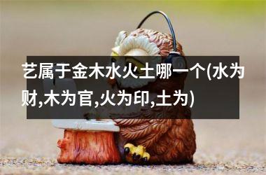 艺属于金木水火土哪一个(水为财,木为官,火为印,土为)