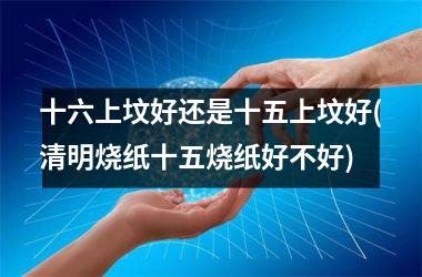 <h3>十六上坟好还是十五上坟好(清明烧纸十五烧纸好不好)