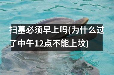 <h3>扫墓必须早上吗(为什么过了中午12点不能上坟)