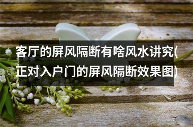 <h3>客厅的屏风隔断有啥风水讲究(正对入户门的屏风隔断效果图)