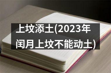 上坟添土(2025年闰月上坟不能动土)