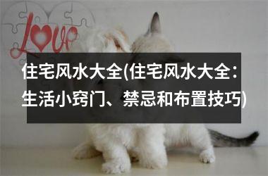 <h3>住宅风水大全(住宅风水大全：生活小窍门、禁忌和布置技巧)