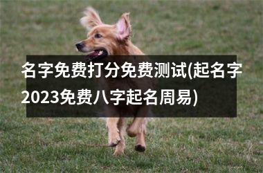 名字免费打分免费测试(起名字2025免费八字起名周易)