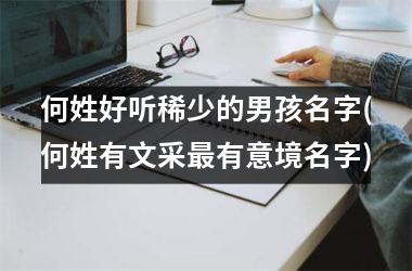 <h3>何姓好听稀少的男孩名字(何姓有文采最有意境名字)
