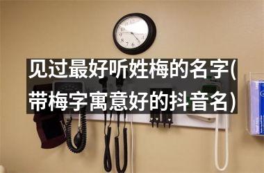 见过最好听姓梅的名字(带梅字寓意好的抖音名)