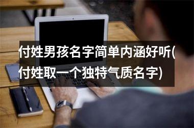 <h3>付姓男孩名字简单内涵好听(付姓取一个独特气质名字)