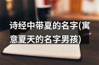 诗经中带夏的名字(寓意夏天的名字男孩)