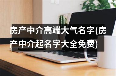 <h3>房产中介高端大气名字(房产中介起名字大全免费)
