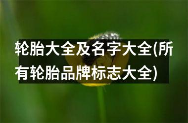 <h3>轮胎大全及名字大全(所有轮胎品牌标志大全)