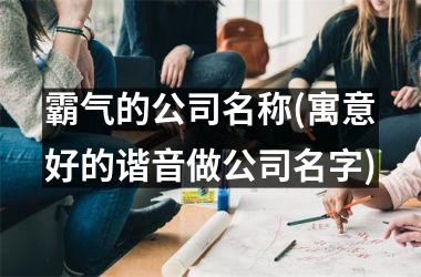 <h3>霸气的公司名称(寓意好的谐音做公司名字)