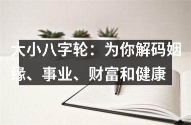 大小八字轮：为你解码姻缘、事业、财富和健康