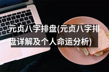 <h3>元贞八字排盘(元贞八字排盘详解及个人命运分析)