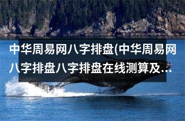<h3>中华周易网八字排盘(中华周易网八字排盘八字排盘在线测算及分析结果)