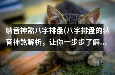 纳音神煞八字排盘(八字