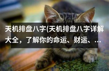 <h3>天机排盘八字(天机排盘八字详解大全，了解你的命运、财运、婚姻等重要领域！)