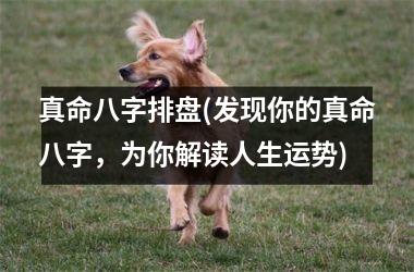 真命八字排盘(发现你的真命八字，为你解读人生运势)