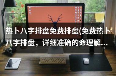 <h3>热卜八字排盘免费排盘(免费热卜八字排盘，详细准确的命理解析，让你轻松预测人生！)