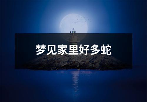 <h3>梦见家里好多蛇