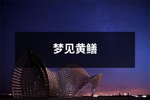 <h3>梦见黄鳝