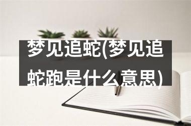 <h3>梦见追蛇(梦见追蛇跑是什么意思)