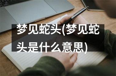 <h3>梦见蛇头(梦见蛇头是什么意思)