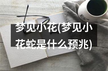 梦见小花(梦见小花蛇是什么预兆)