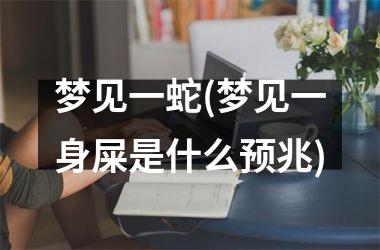 梦见一蛇(梦见一身屎是什么预兆)