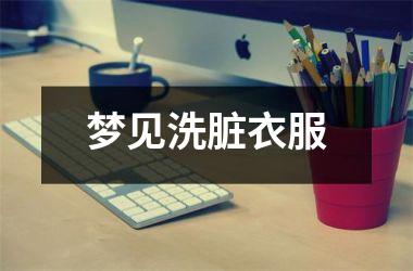 <h3>梦见洗脏衣服