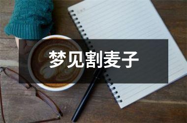 <h3>梦见割麦子