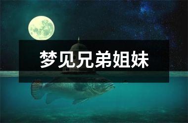 <h3>梦见兄弟姐妹