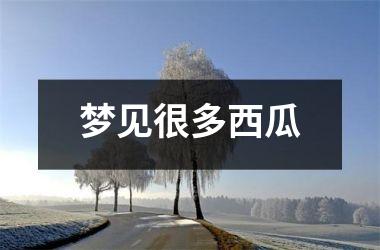 <h3>梦见很多西瓜