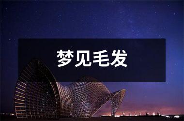 梦见毛发