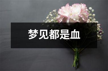 <h3>梦见都是血