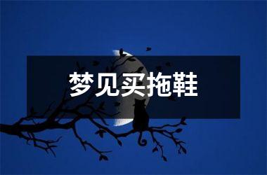 <h3>梦见买拖鞋