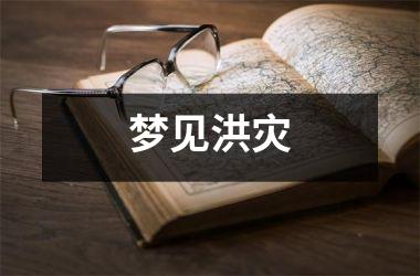 <h3>梦见洪灾