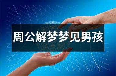 <h3>周公解梦梦见男孩