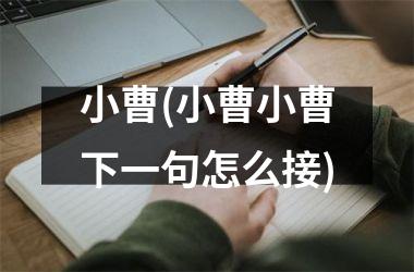 小曹(小曹小曹下一句怎么接)