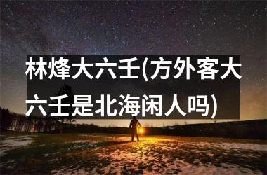 林烽大六壬(方外客大六壬是北海闲人吗)