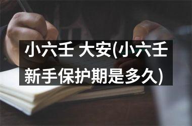 <h3>小六壬 大安(小六壬新手保护期是多久)
