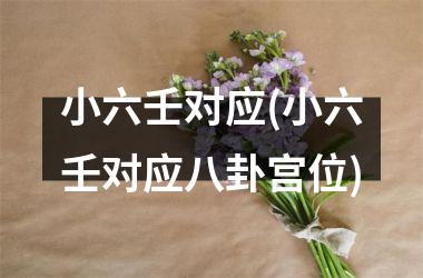 小六壬对应(小六壬对应八卦宫位)