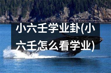 <h3>小六壬学业卦(小六壬怎么看学业)
